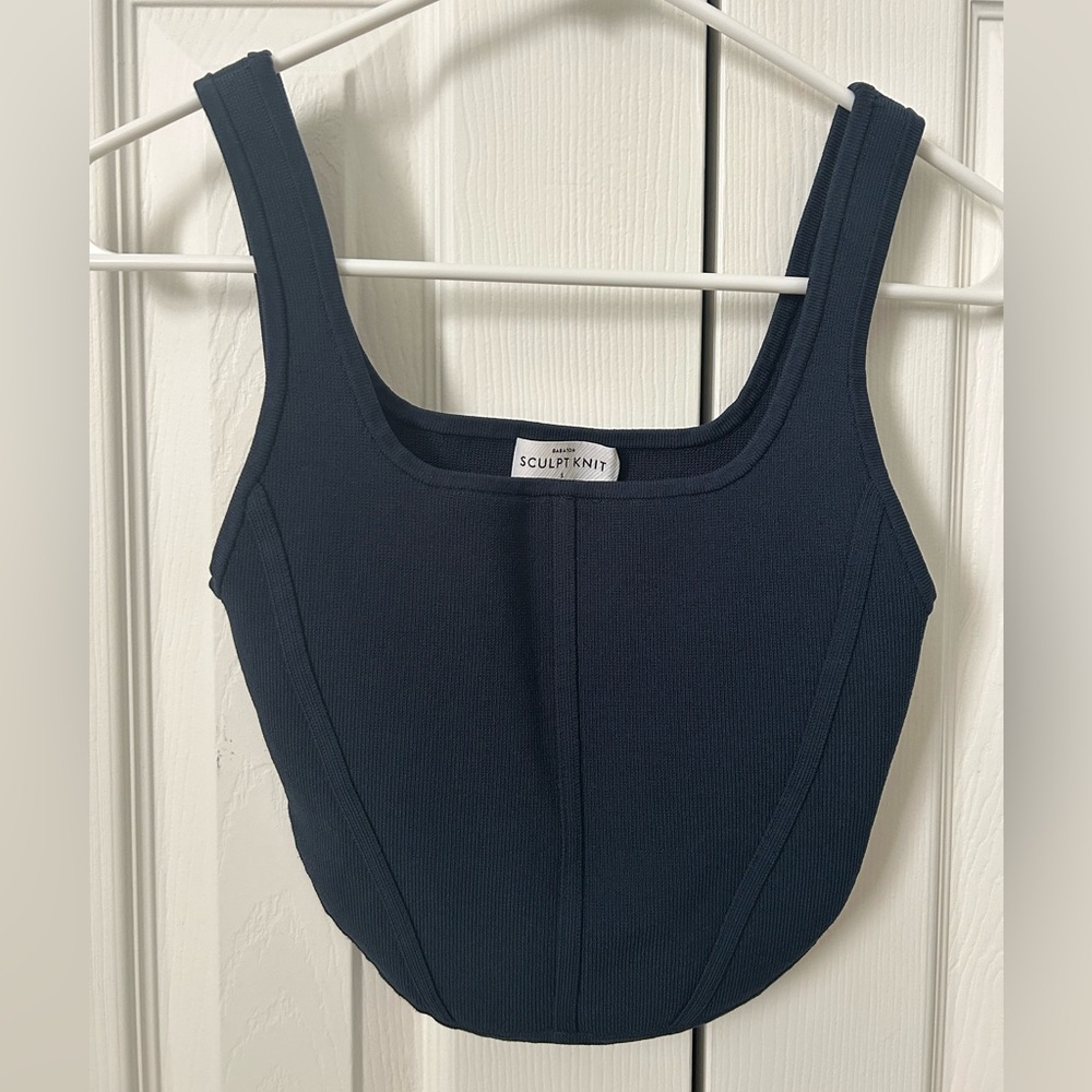 Aritzia Sculpt Knit Bustier Tank